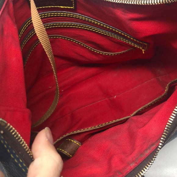 Dooney & Bourke Blue Leather Shoulder Bag - Picture 4 of 6